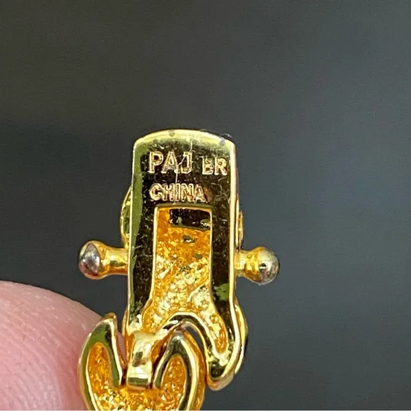 PAJ BR China Gold-tone Diamond Illusion Box Clasp Double Prong X Link Bracelet - Image 13