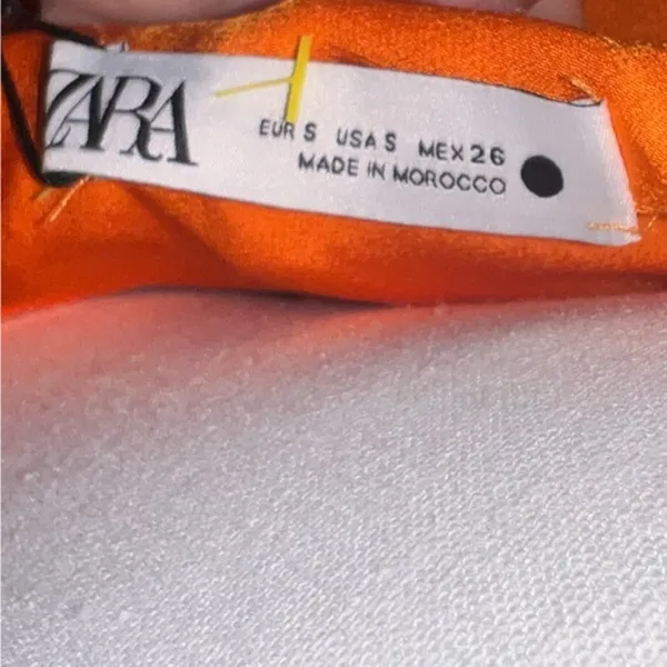 Zara Flowing Dress - Limited Edition Orange Size Small‎ - Image 7