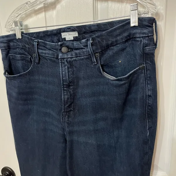Good American Good Legs Flare‎ Jeans in Indigo 616 blue Size 15 / 34 - Image 6
