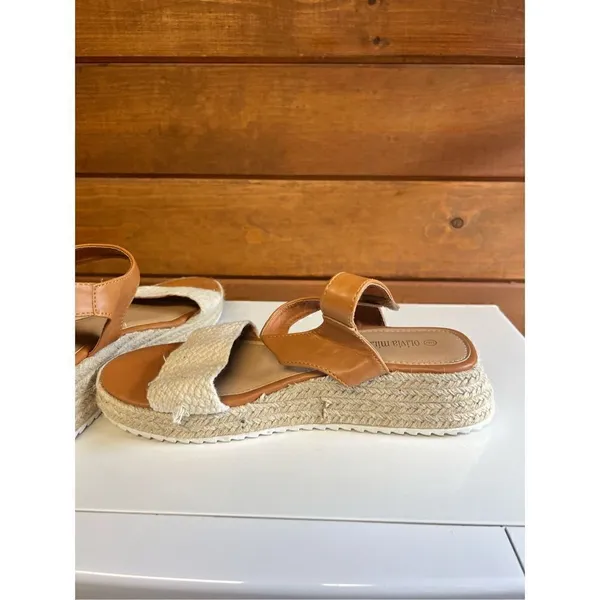 Olivia Miller Sunrise Sunday Sandals Natural color Sz 9 NWOT - Image 6