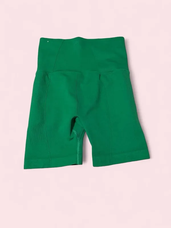 all in motion Green High-Rise Ribbed Bike Shorts - Image 2