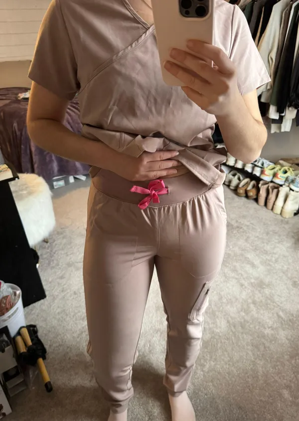 Scrub Set Tan - Image 2