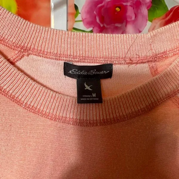 S287. Eddie Bauer pink sweater Size M - Image 2