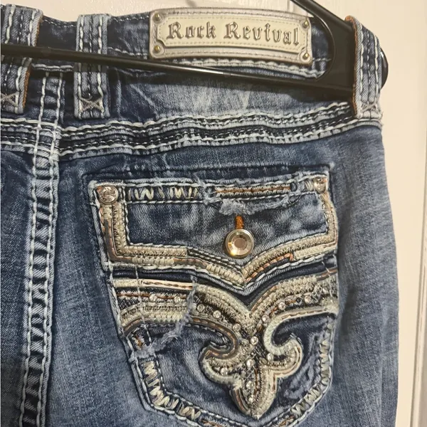 Rock Revival Maia Easy Ankle Skinny Stretch Jean Size 28 Inseam 24in - Image 6