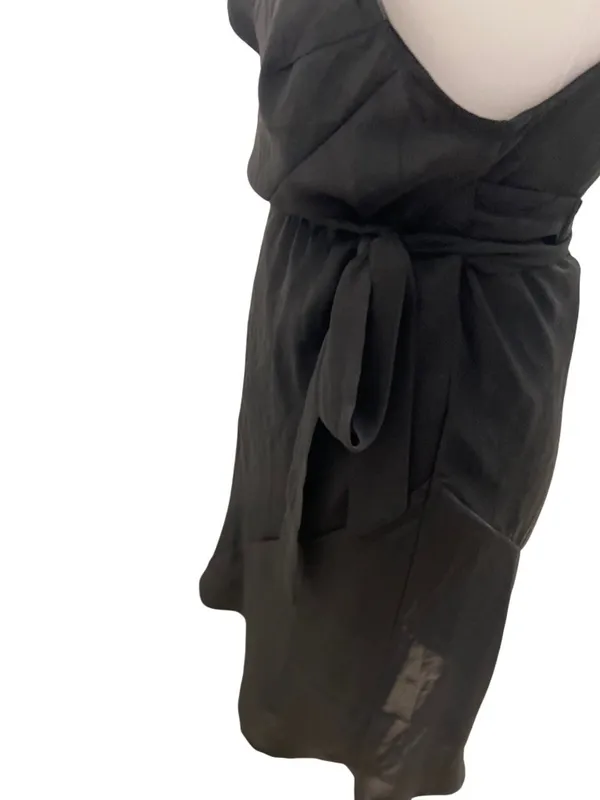 Intimately Free People Like Me Or Love Me Wrap Slip Dress Black Size XL LBD Glam - Image 11