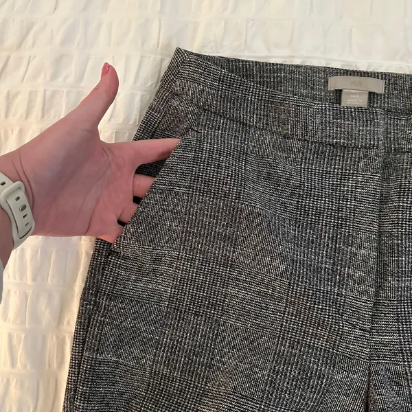 H&M Nwot Glen Check Plaid Pants - Image 7