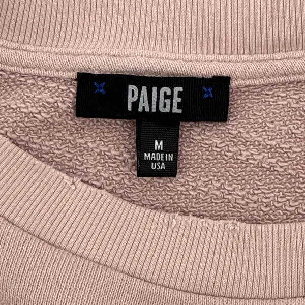 PAIGE Palm Springs‎ Lizeth Flamingo Sweatshirt Crewneck Pink Pullover Medium - Image 7