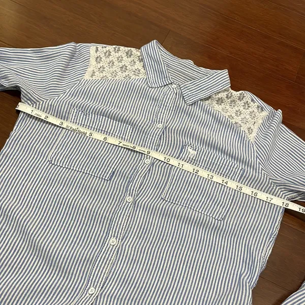 Abercrombie& Finch blue stripe button down - Image 6