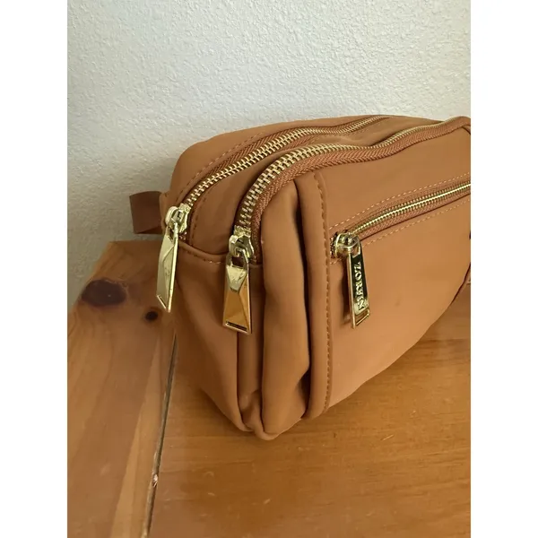 Zofrin‎ Brown Caramel Fanny Pack/Crossbody Unisex Multi Use Travel Vacation - Image 2