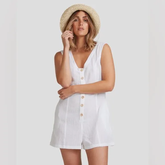 Billabong Breeze Away Playsuit in White Size Small New with tag - Image 2