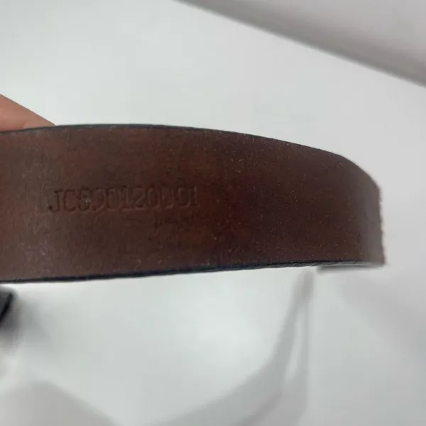 Arizona Jeans Vtg Dark Brown Leather Work Belt Women XS 31'' Casual - Image 7