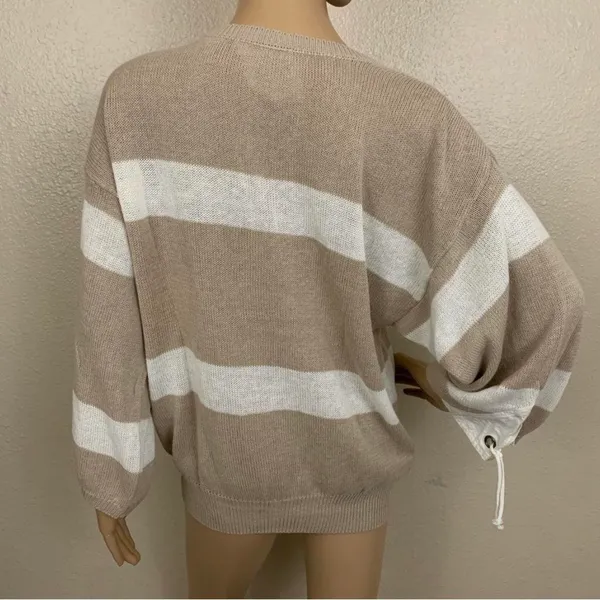 Vintage Carol Little Striped Coastal Seashell Sweater - Image 5