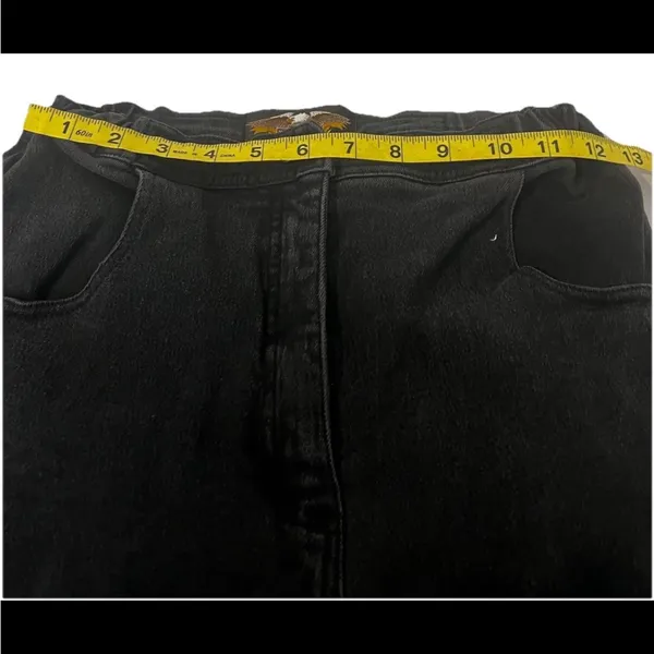 Harley-Davidson Black High Rise Jeans Classic Style Size 8 - Image 8