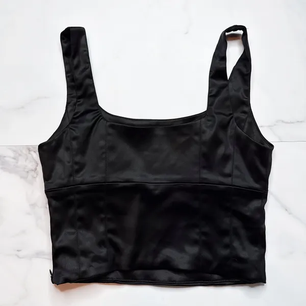 Wilfred Shine Satin Bustier Tank Top - Image 4