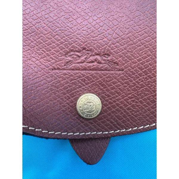 Longchamp Cobalt Le Pliage Original Nylon Leather Trim Foldable Backpack - Image 5