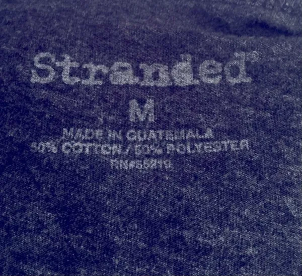 Stranded Vintage Distressed Graphic Dark Gray Jersey Top Size M - Image 6