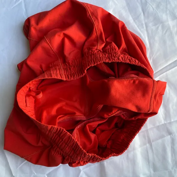 lululemon 2.5 athletica Women’s Bright Red Athletic Shorts #4 - Image 6