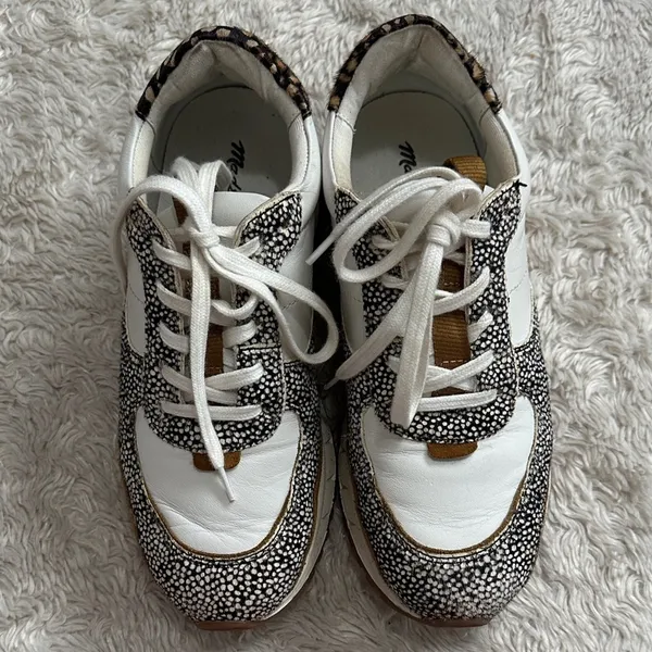 Madewell Deer Patterned Athletic Leather Cowhair Sneakers Pinterest - Image 2