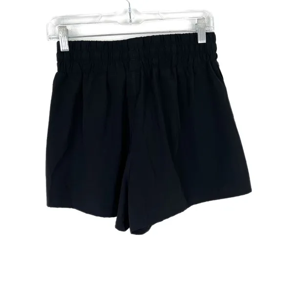 NWT HALARA Elastic Waistband Drawstring Side Split Shorts Black Size Small S NEW - Image 9