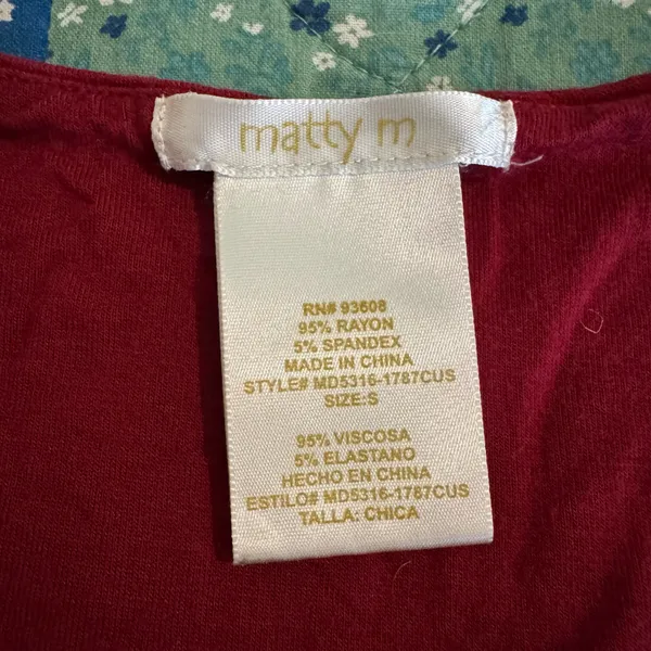 Matty M Small Red Maxi Dress - Image 4