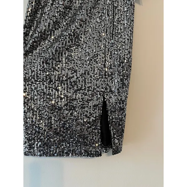 Lulu’s Once in a Lifetime Silver Sequin Off-the-Shoulder Mini Dress Size XS - Image 5