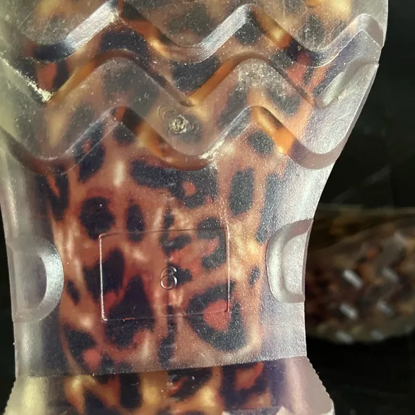 Source Unknown Leopard Print Lace-Up Combat Rain Boots Size 6 Women’s EUC - Image 6