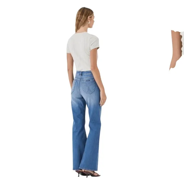 Rolla's Eastcoast Flare Jeans High Rise Wide Leg Blue 25‎ - Image 3