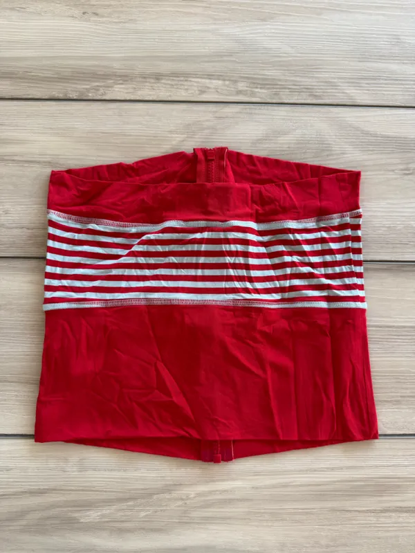 I AM GIA Blare Zip Up Boob Tube Top Red Medium NWT IN PACKAGE - Image 10
