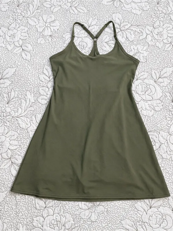 💥 Outdoor Voices The Exercise Dress Evergreen Built In Shorts Women’s S 🧡 - Image 11