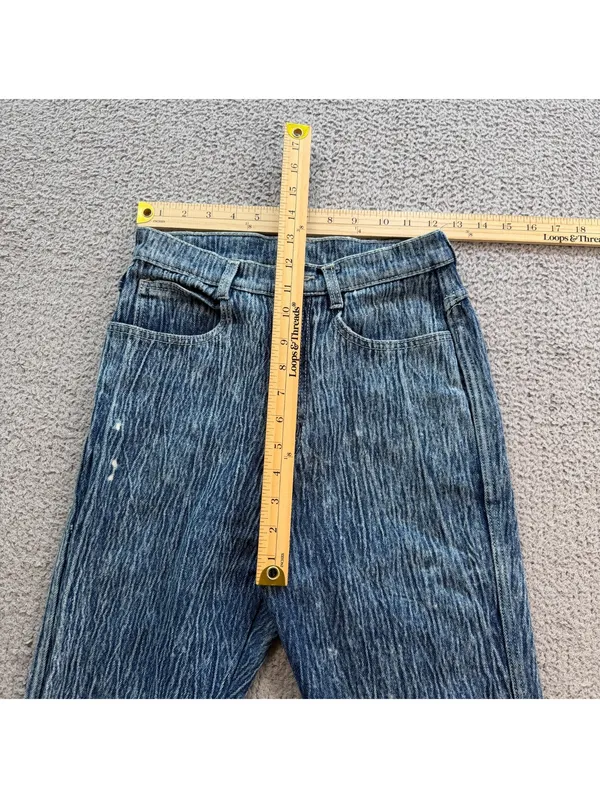 Vintage 80s 90s NASTY Acid Wash High Rise Jeans 25x27 Tapered Mom Denim - Image 4