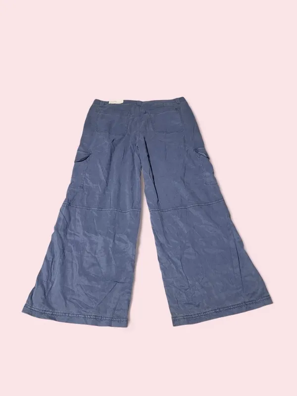 American Eagle Outfitters Wide-Leg Cargo Pants in Slate Blue - Image 2