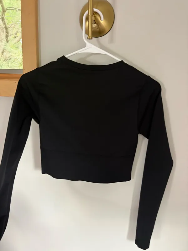 Aerie Crop Athletic Top Long Sleeve - Image 2