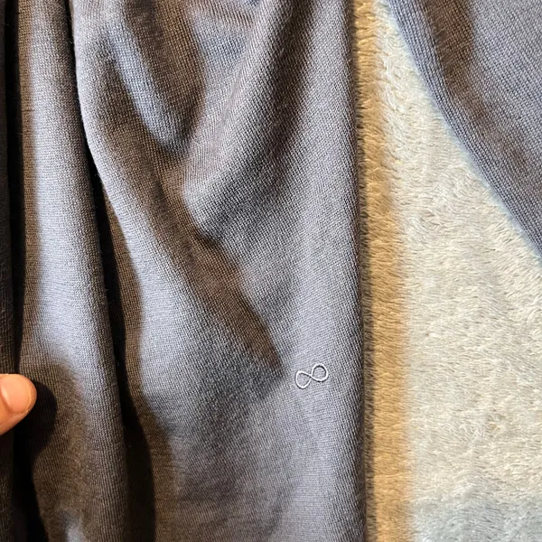 Sminfinity Sz M Merino‎ Wool Cashmere Wrap Cardigan Gray Women's - Image 4