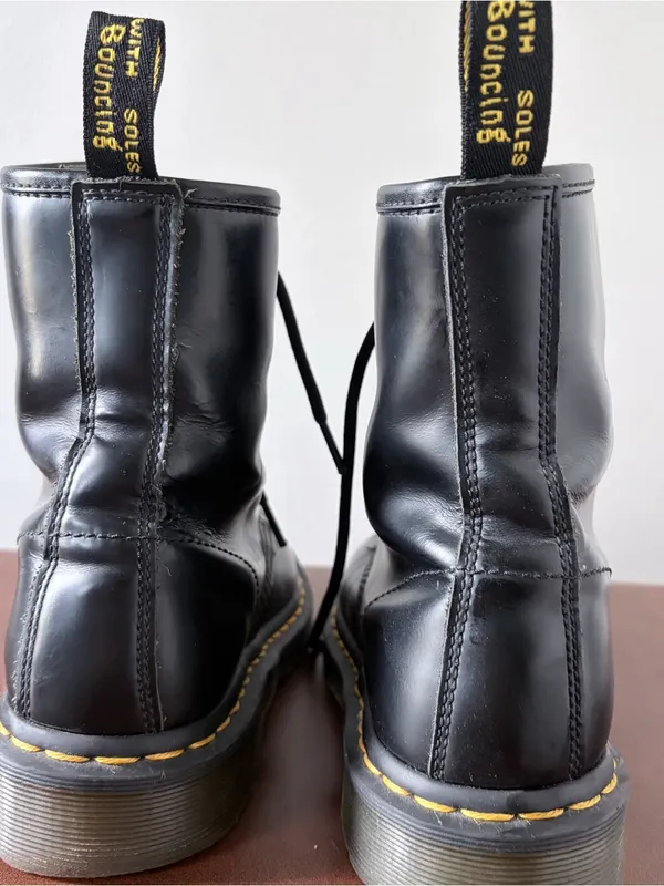 Dr. Martens 1460 Smooth Leather Lace Up Boots Black Women’s Size 7 US - Image 5