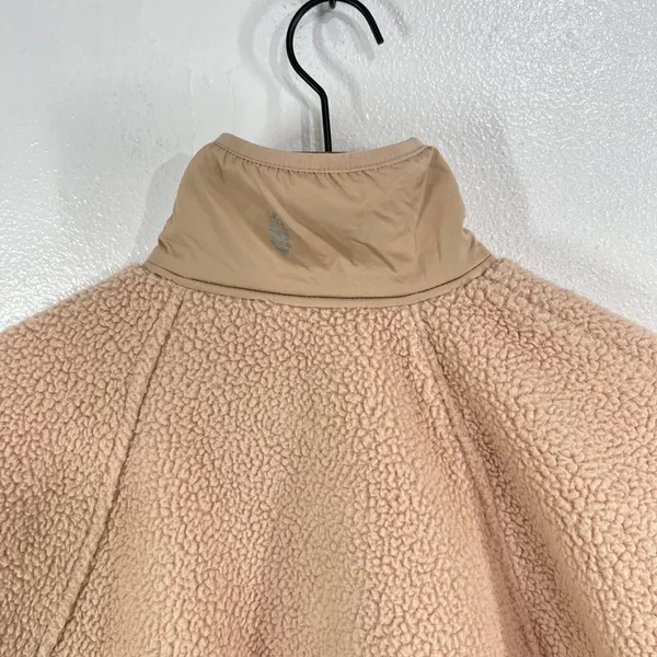 FP Movement Hit The Slopes Fleece Pullover Womens XS Peach Snap Mock Neck Jacket - Image 8