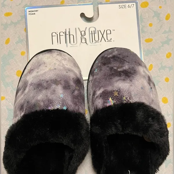 Memory Foam Slippers, Size: 6/7 - Image 2