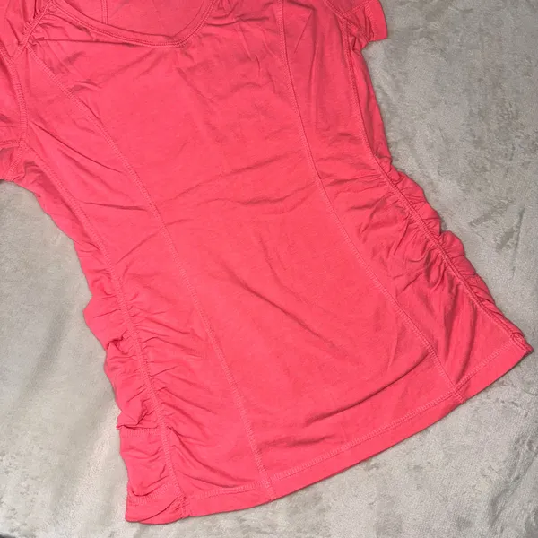 Tangerine Pink Athletic Top - Image 3