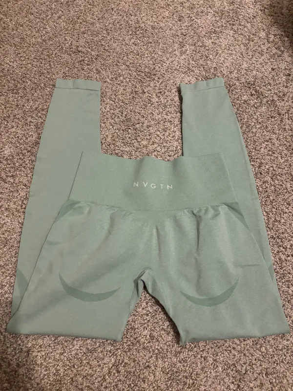 Green NVGTN Leggings Seamless - Image 2