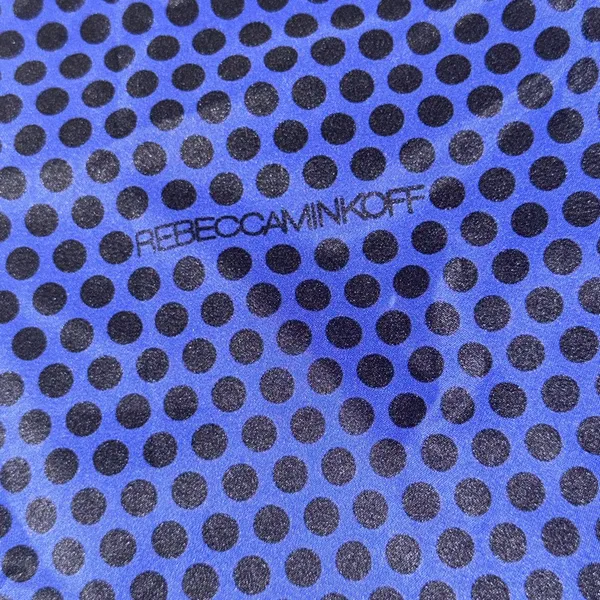 Rebecca Minkoff Blue Black Polka Dot Logo Drawstring Dust Bag‎ Handbag Pouch OS - Image 4