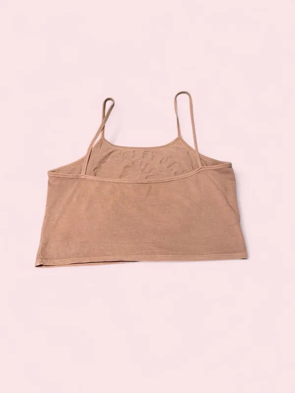 Tan Beach Theme Crop Tank with Sunshine state of mind - Image 2