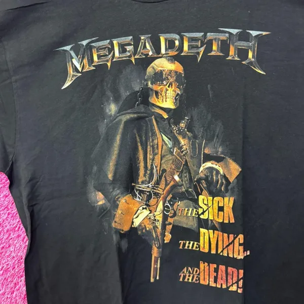 Megadeth the sick the dying and the dead tour shirt size XL - Image 2