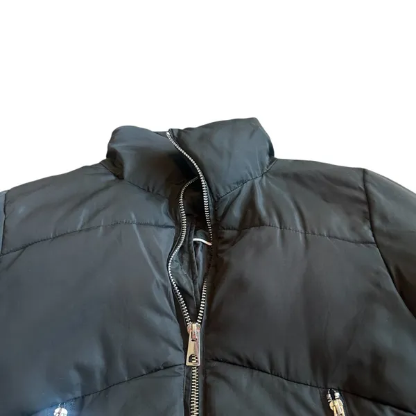 Deluc 5315D Black Puffer Coat Zip-Down Pockets Jacket Cozy Size XS Women's - Image 5