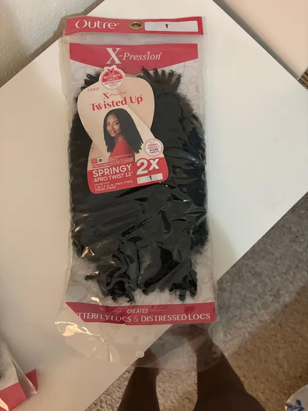 Outre X-Pression Twisted Up Springy Afro Twist 2X – Black - Image 3