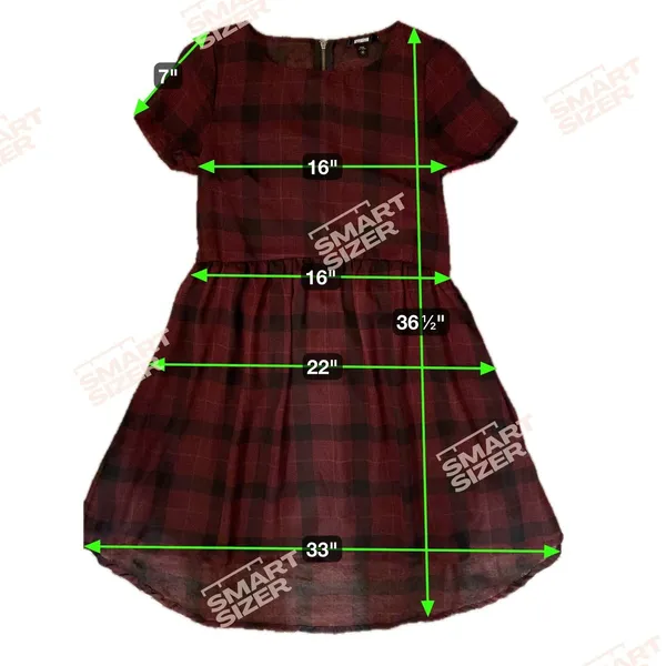Seventeen Junior Sheer Plaid Dress Indie Sleaze‎ Dark Academia Mallcore Y2K NWT - Image 5