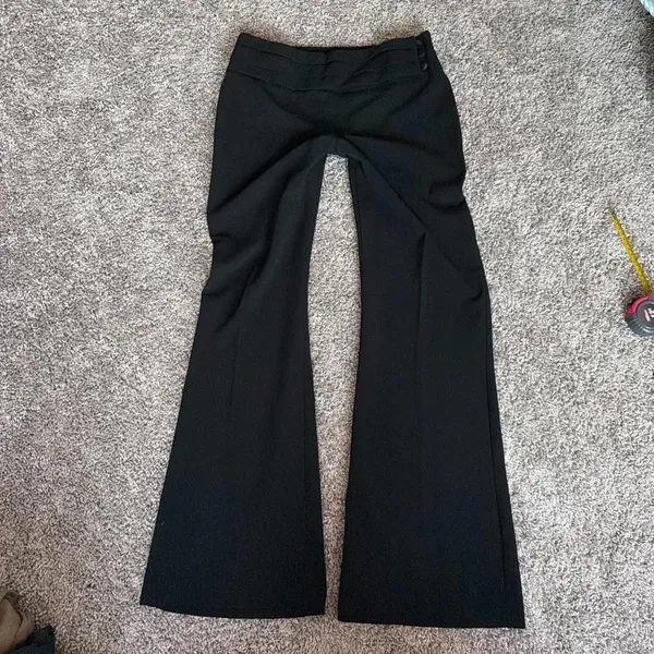 Byline Black Pleated Trousers - Image 2