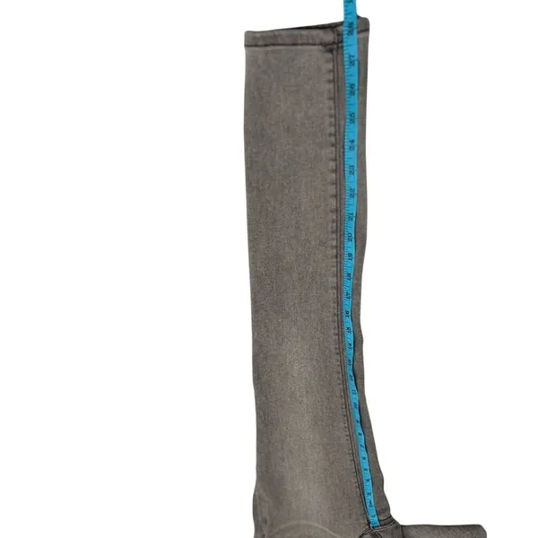Pilcro (Anthropologie) Gray Mid-Rise‎ Skinny Jeans - Image 5