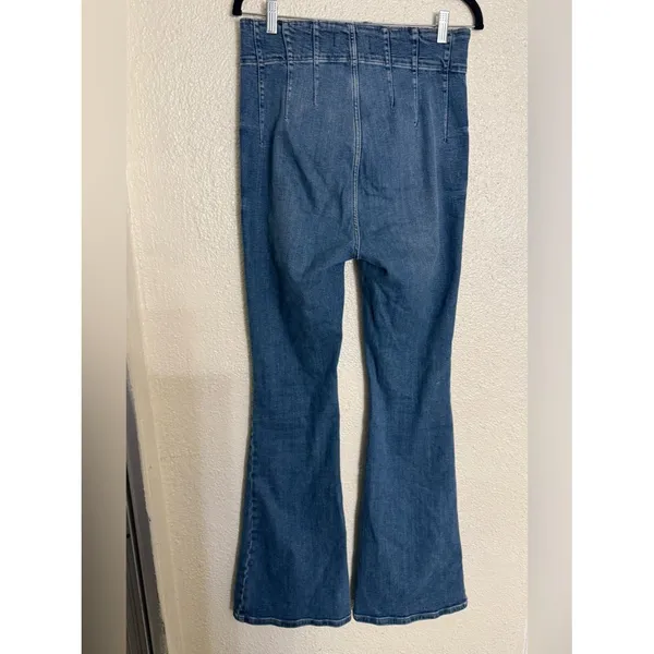 Free People We The Free Jayde Flare Jeans Night Sky size 30 Y2K dramatic flare - Image 5