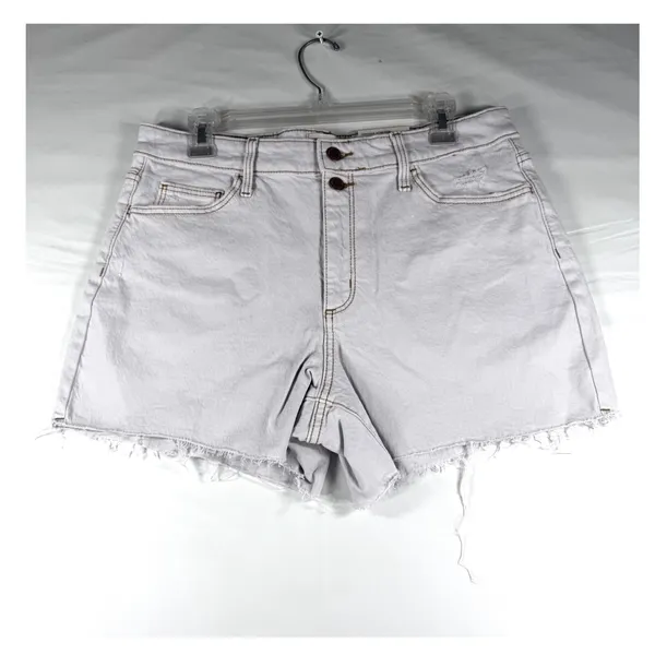 Universal Thread Women Vintage Midi‎ Shorts Size 12/31 Raw Hem Distressed Light - Image 2