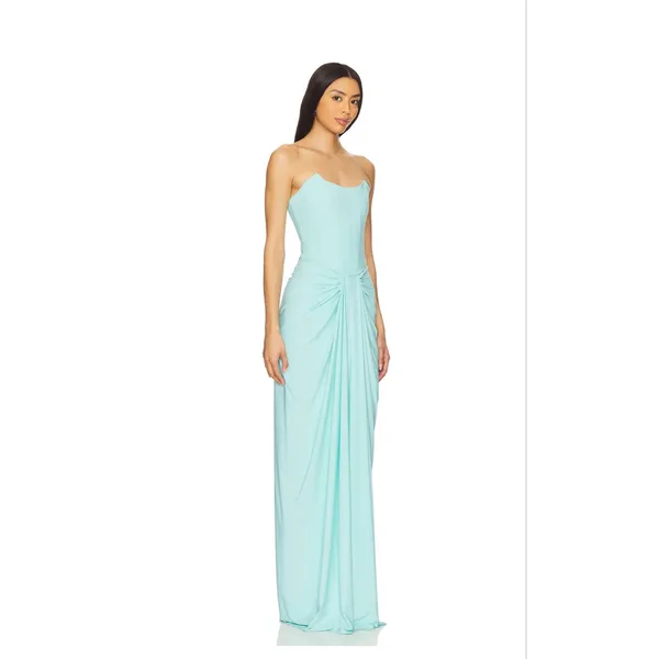 NEW Deme By Gabriella x Revolve Pearl Gown in Mint Green Size Small - Image 2