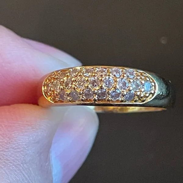 Cute Austrian crystal 18k gold plated ring - Image 5